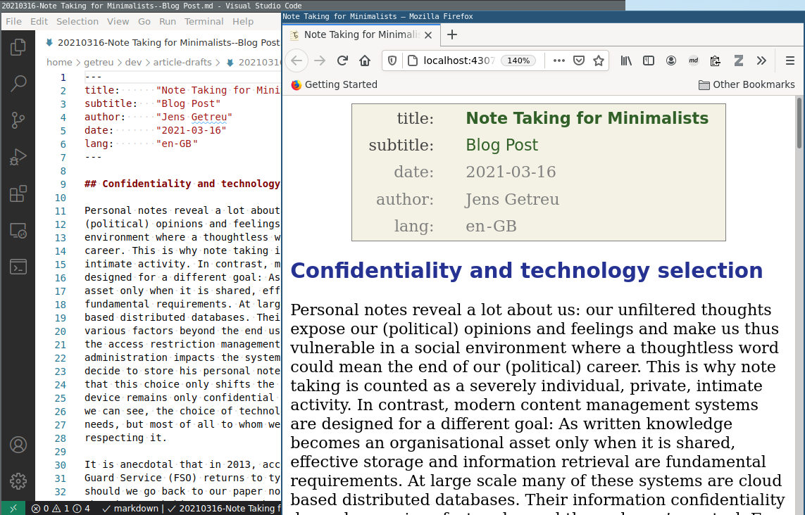 Tp-Note with text editor and Internet browser