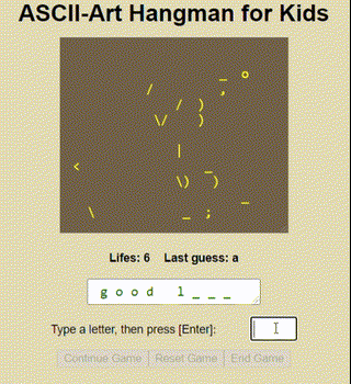 ASCII-Hangman Web Application